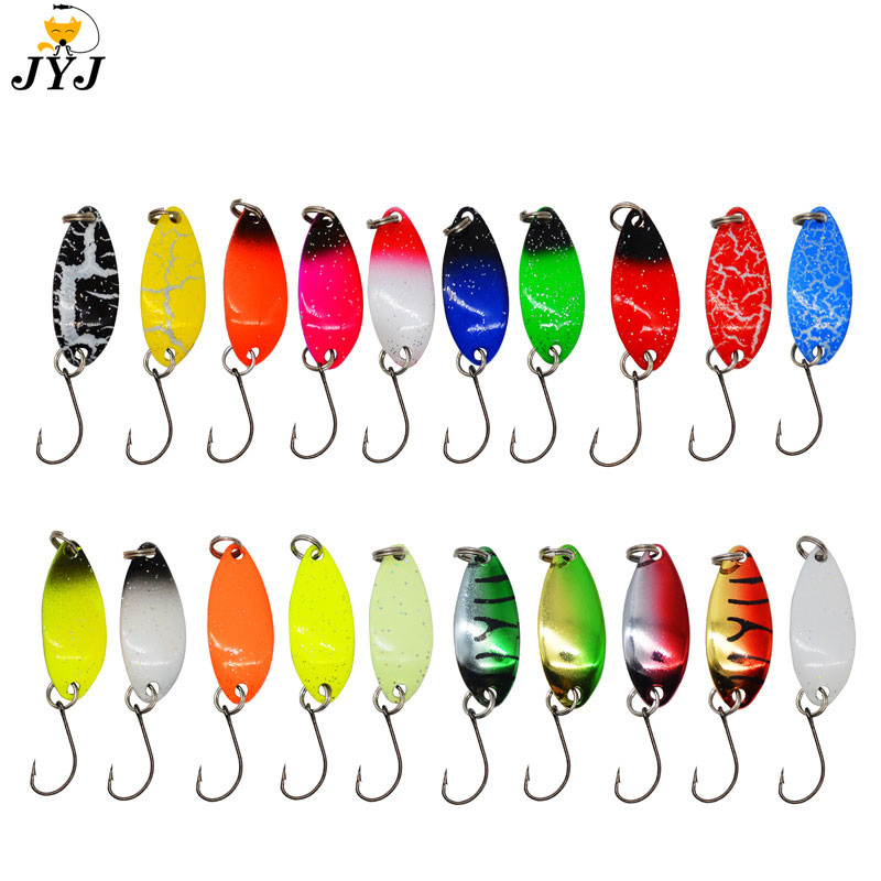 Fishing Lure Spoon - 20 Màu 3G Kim Loại Mồi