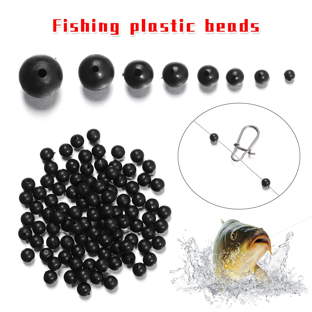 Fishing Lure Soft Plastic - 100 Cái/lốc Câu Cá Hạt Không