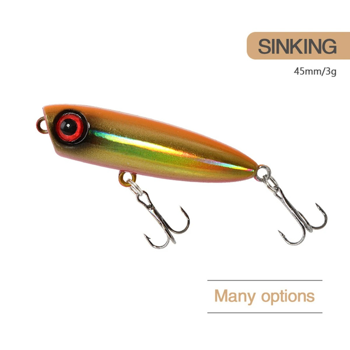 Fishing Lure Jerkbait - 4.5cm 3g Fishing Lure Micro Popper