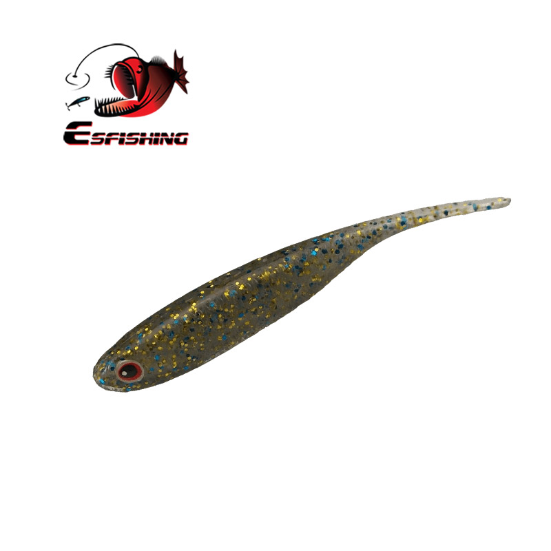 Fishing Lure Soft Plastic - ESFISHING Tôi Bóng Shad 10 Chiếc
