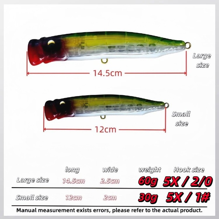 30G 60G Trolling Surface Topwa - đánh giá và giá Fishing Lure Buzzbait