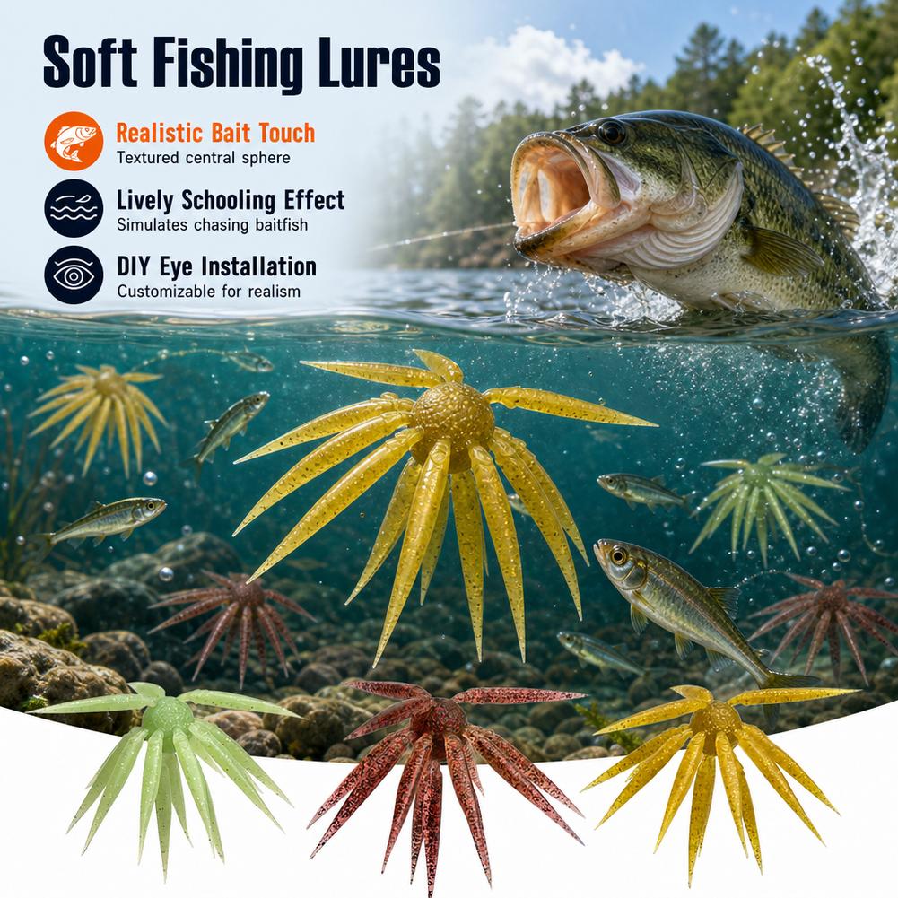 17mm Finesse Bass Fishing Soft - đánh giá và giá Fishing Lure Soft Plastic