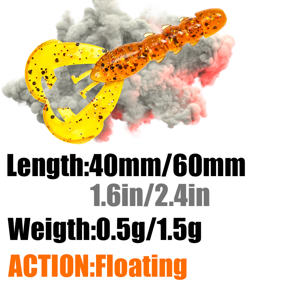 PEAK Floating Craws Lures 40mm - đánh giá và giá Fishing Lure Soft Plastic