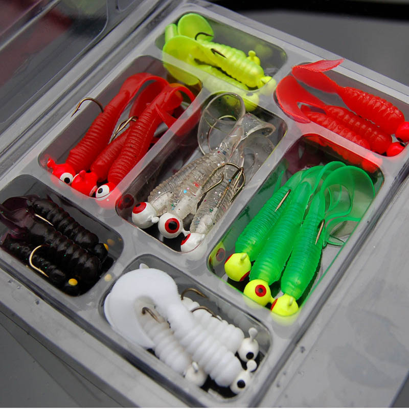 21Pcs/Set Mini Soft Fishing Lu - đánh giá và giá Fishing Lure Soft Plastic