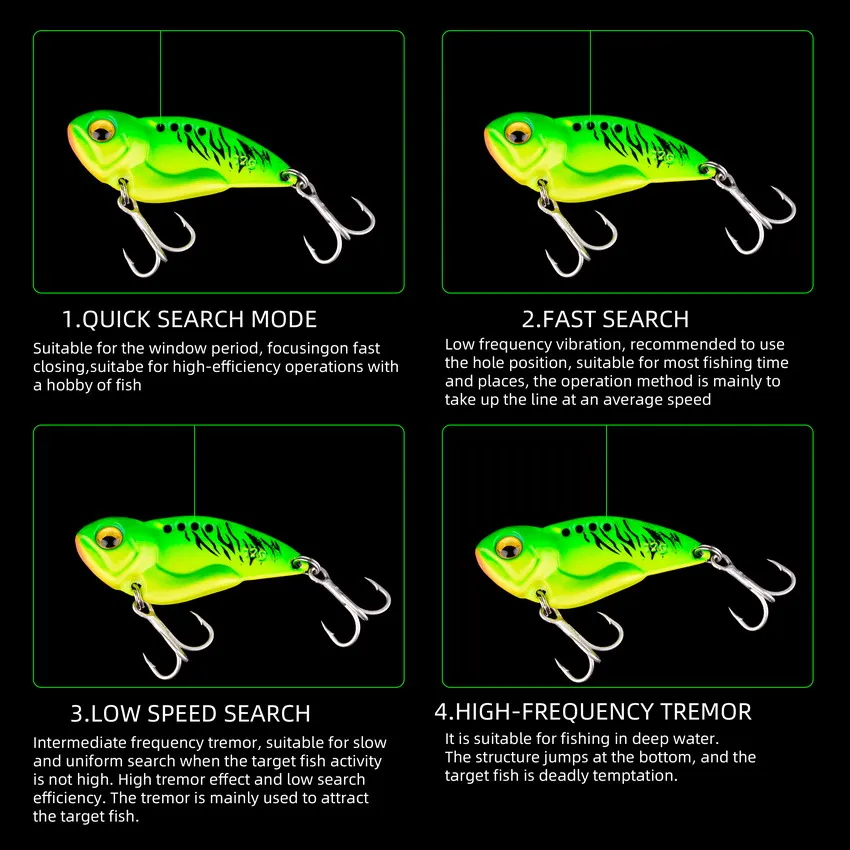 Bộ 5 Kim Loại VIB Thìa Mồi Dụ  - đánh giá và giá Fishing Lure Spoon