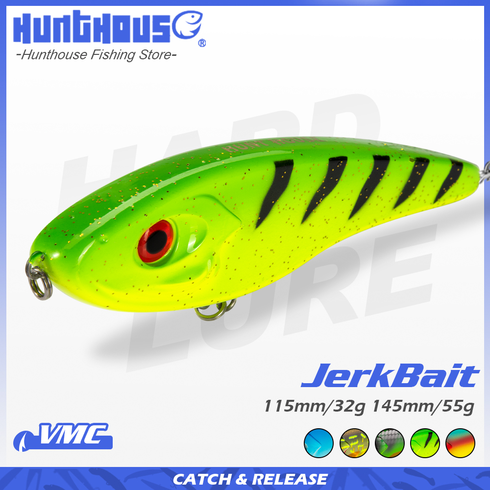 Hunthouse Jerkbait Xạ Buster P - đánh giá và giá Fishing Lure Jerkbait