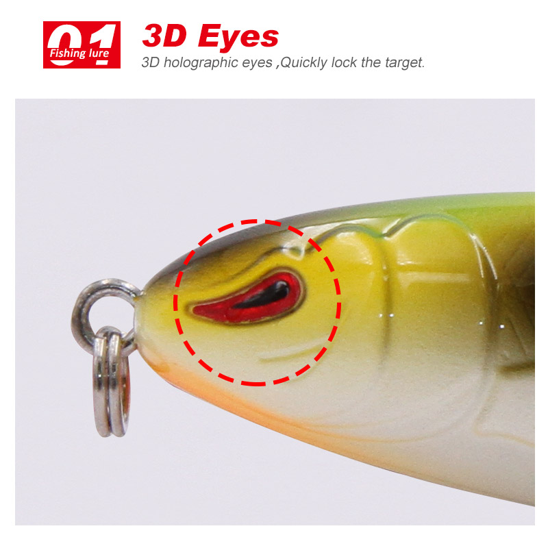 TacklePRO PE20 Whopper Plopper - đánh giá và giá Fishing Lure Soft Plastic