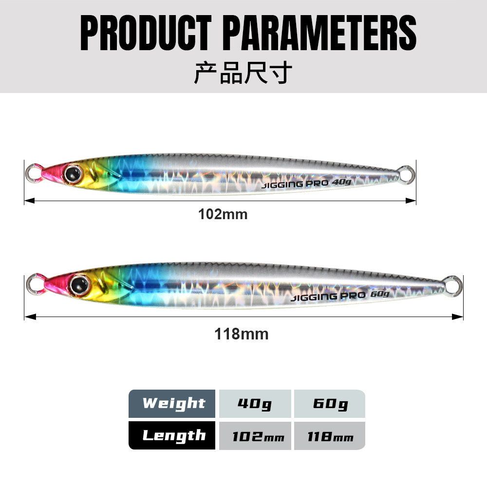 JIGGING PRO 40g 60g Slide Stic - đánh giá và giá Fishing Lure Buzzbait