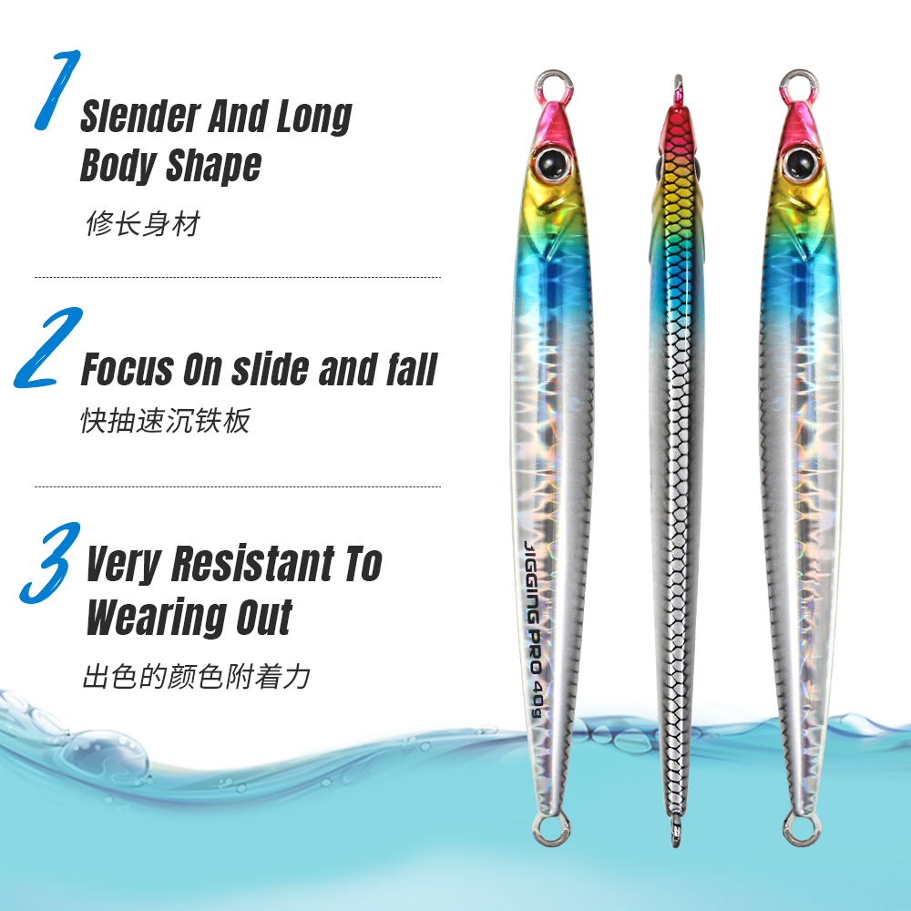 JIGGING PRO 40g 60g Slide Stic - đánh giá và giá Fishing Lure Buzzbait